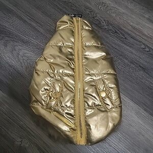 Fab Dog Gold Puffer Jacket for Dogs 12”